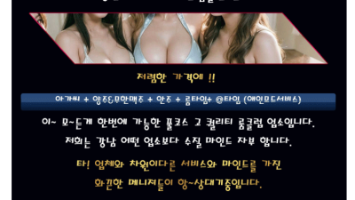 [강남-❤️베리엔굿❤️풀싸롱❤️강철중] 풀싸롱비교불가❤️ 1인,단체환영☀️강남1등 케어!!☀️양주&맥주&안주…