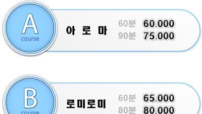 [동구-G&타이아로마] 태국전통마사지 아로마 6만원,로미로미 6.5만원